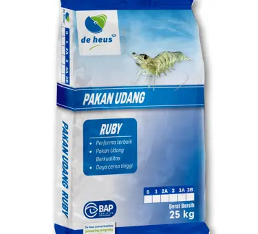 Pakan udang Ruby De Heus Indonesia